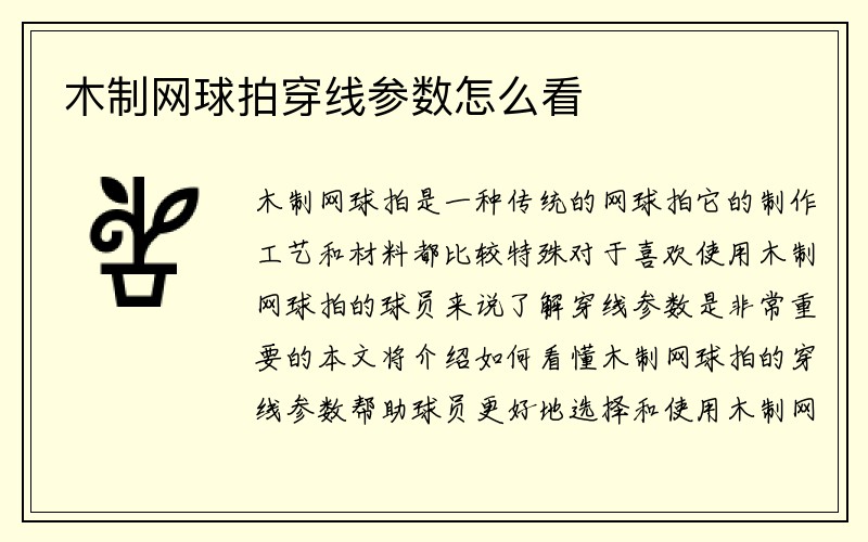 木制网球拍穿线参数怎么看